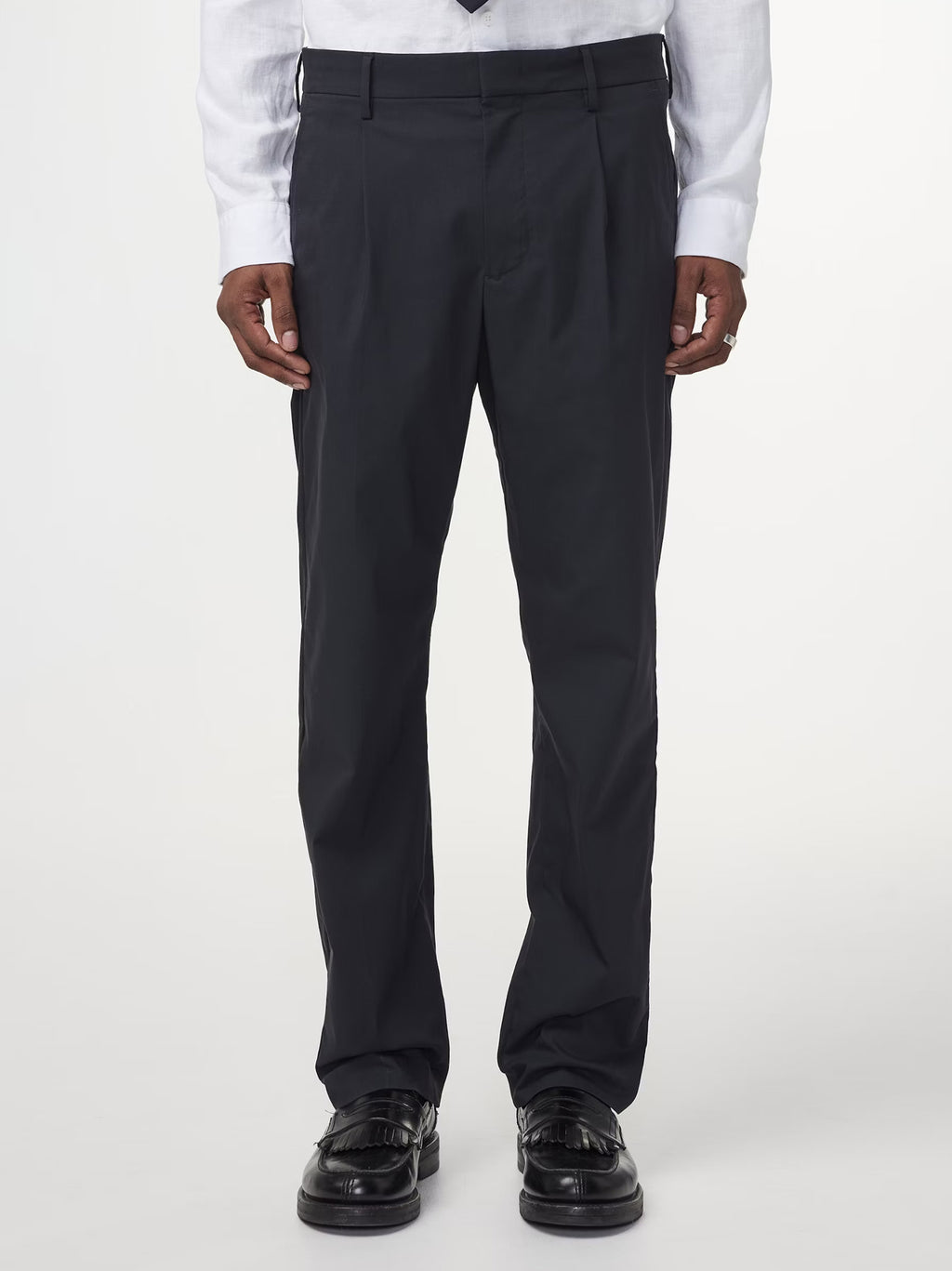 Mens Navy Blue Bill Tapered Trouser