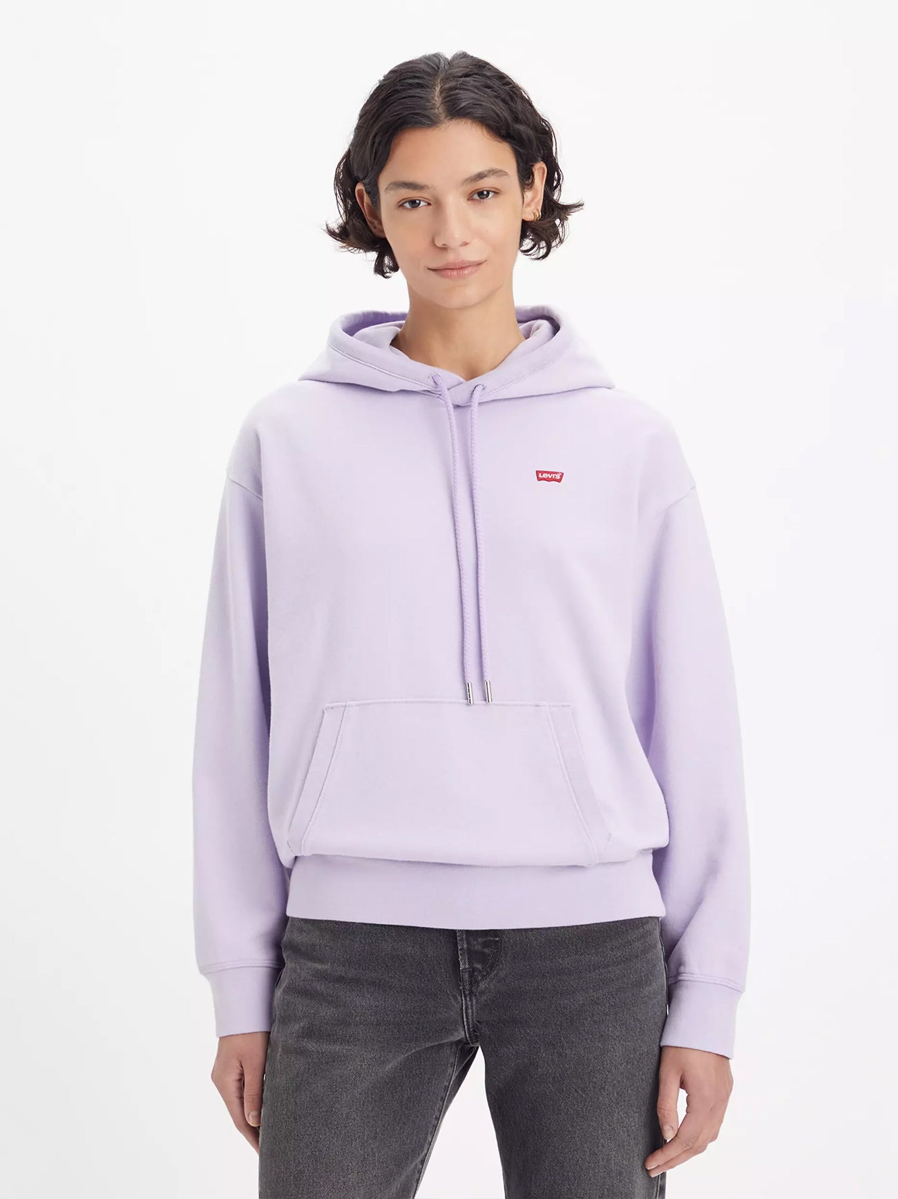 Womens Purple Rose Standard Hoodie