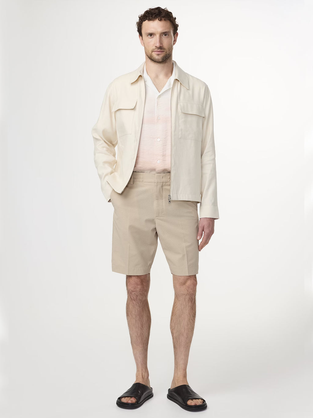 Mens White Pepper Billie Short