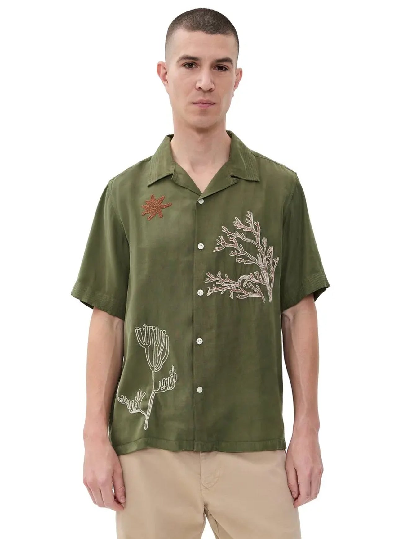 Mens Capers Julio Embroidered Shirt