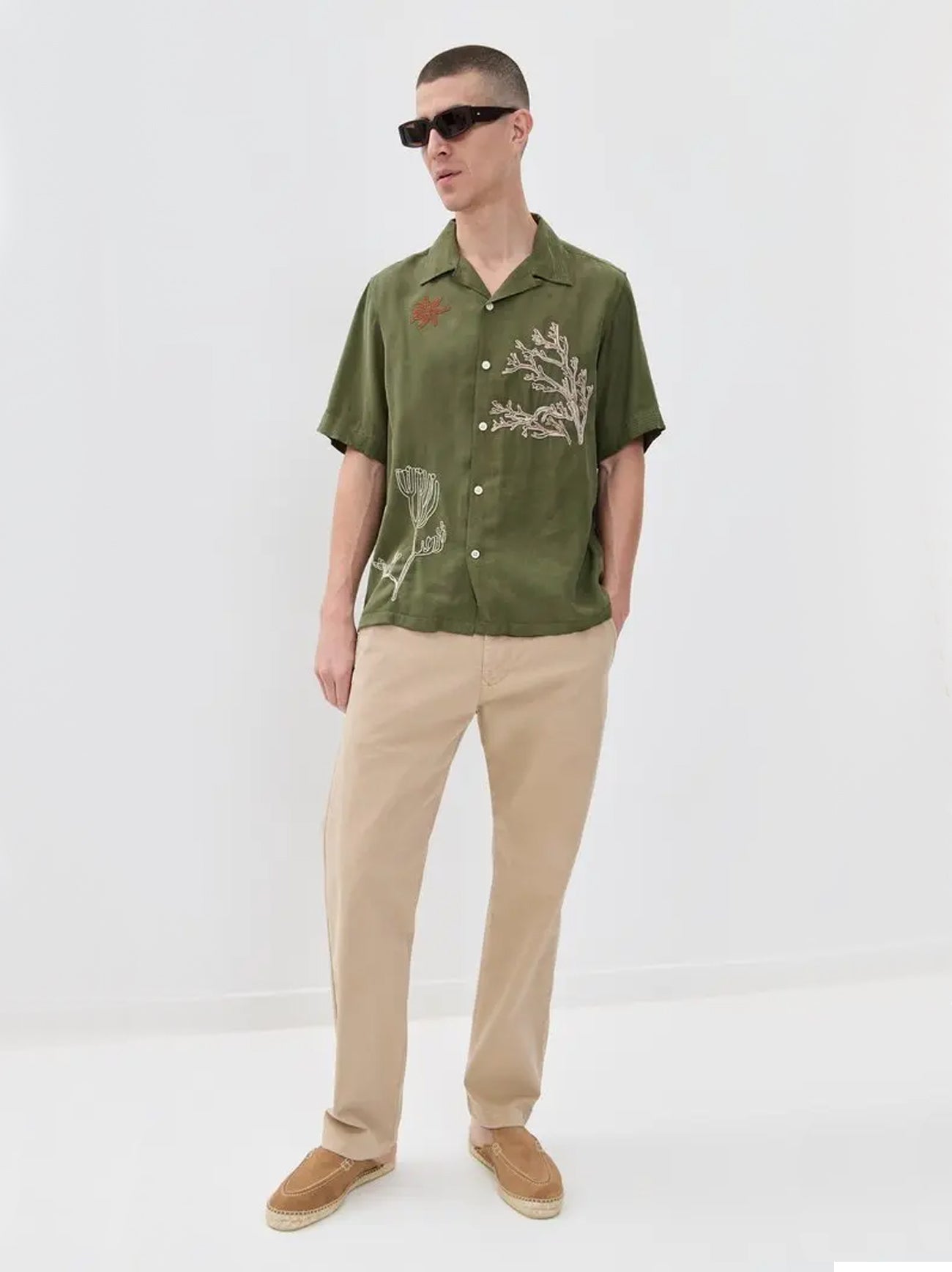 Mens Capers Julio Embroidered Shirt