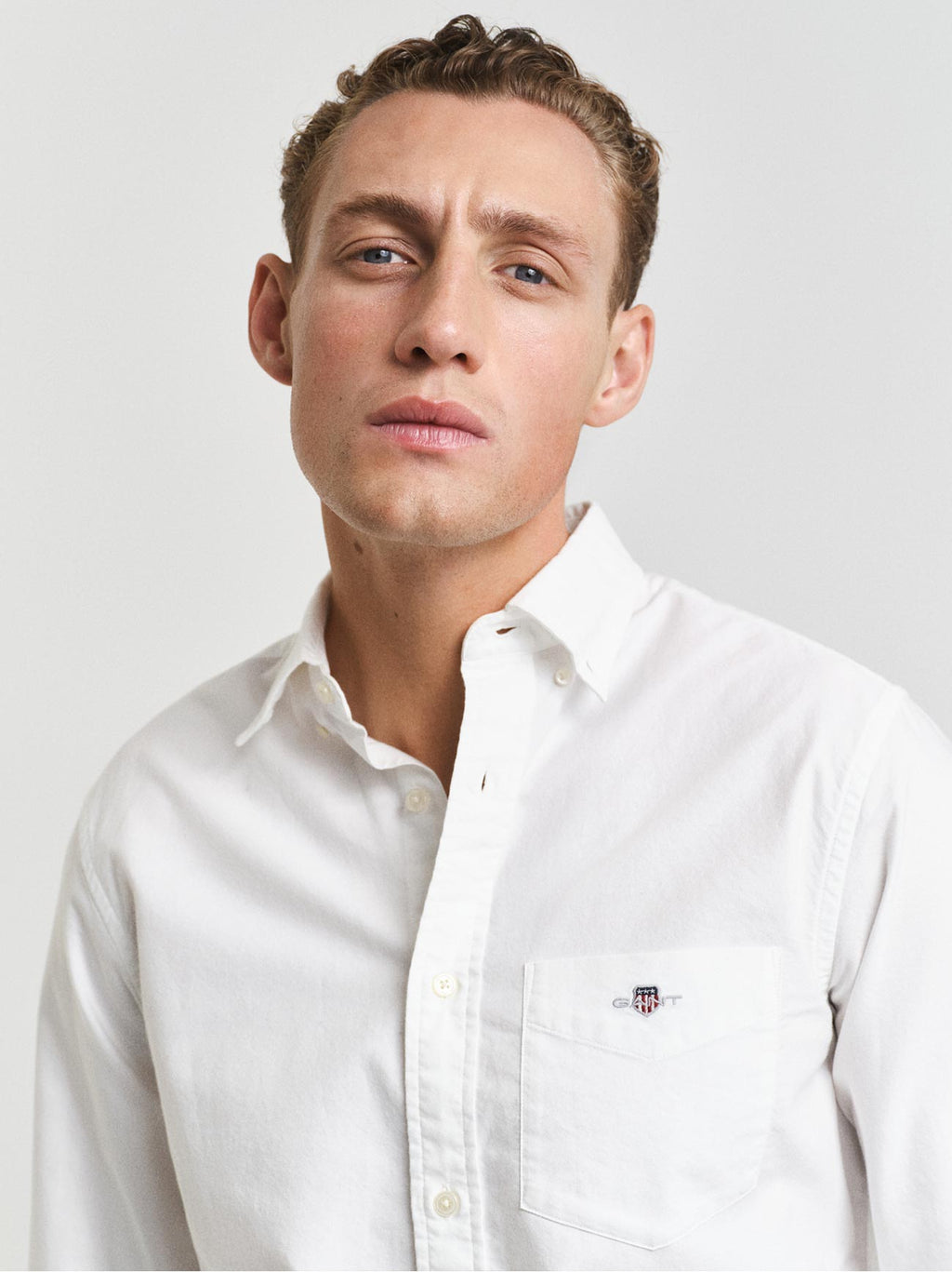 Mens White Regular Fit Classic Oxford Shirt
