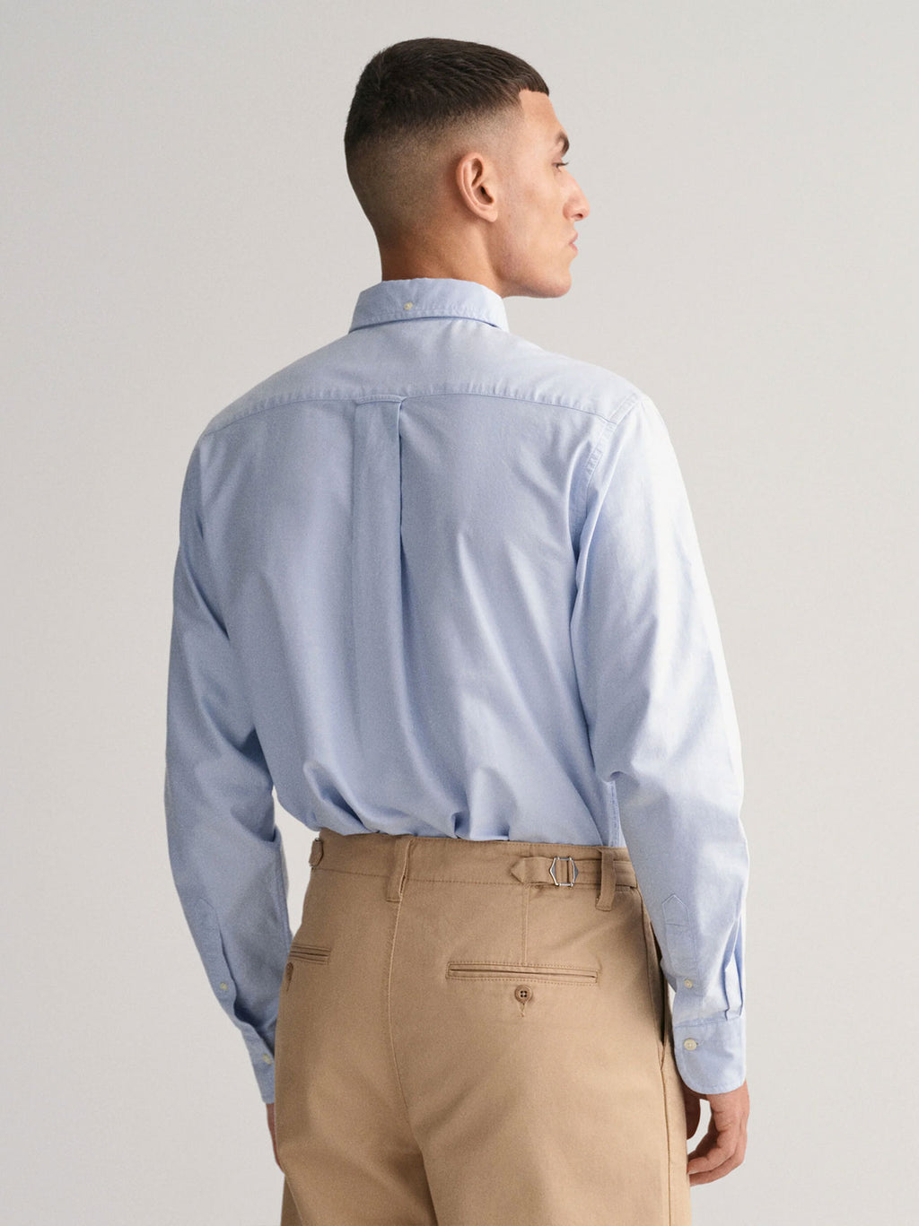 Mens Light Blue Regular Fit Classic Oxford Shirt