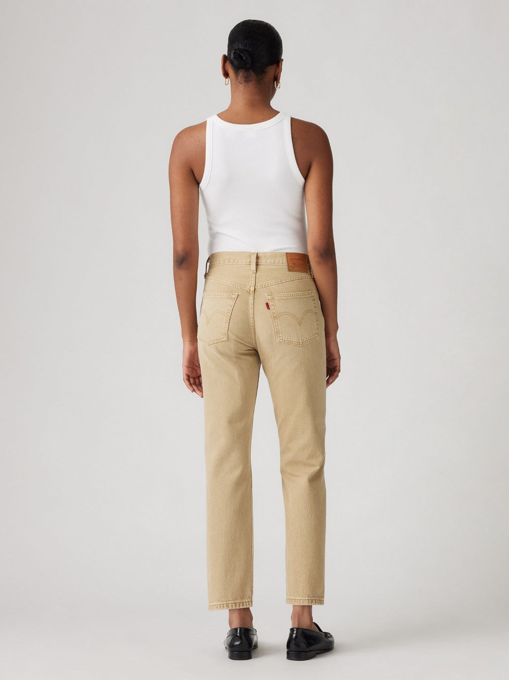 Womens Scraped Travertine Stf 501 Crop Jean