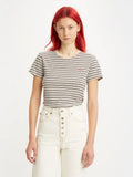 Womens Multi Grunge Stripe Frappe Perfect T-Shirt