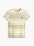Womens Cool Stripe Powdered Yellow Perfect T-Shirt