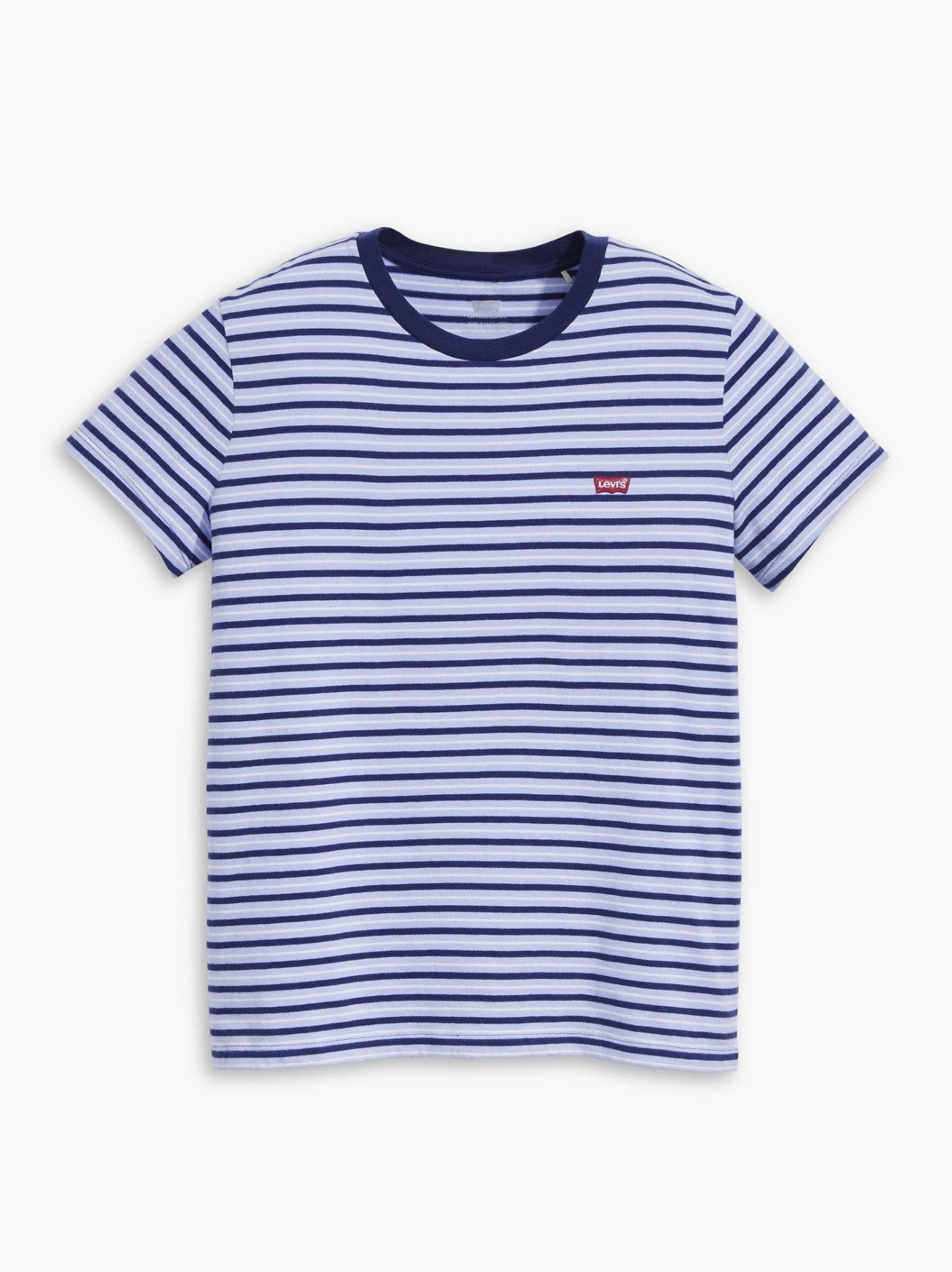 Womens Tea Stripe Brunnera Blue Perfect T-Shirt