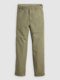 Mens Deep Lichen Linen Authentic Loose Chino