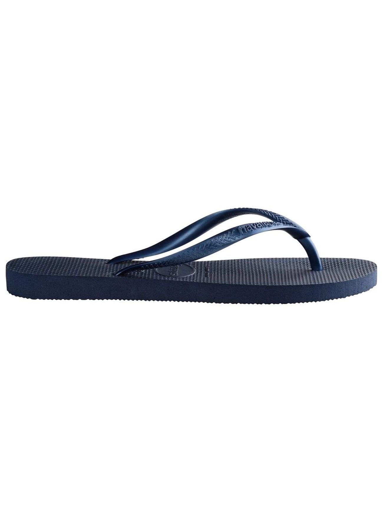 Womens Navy Blue Slim Slide