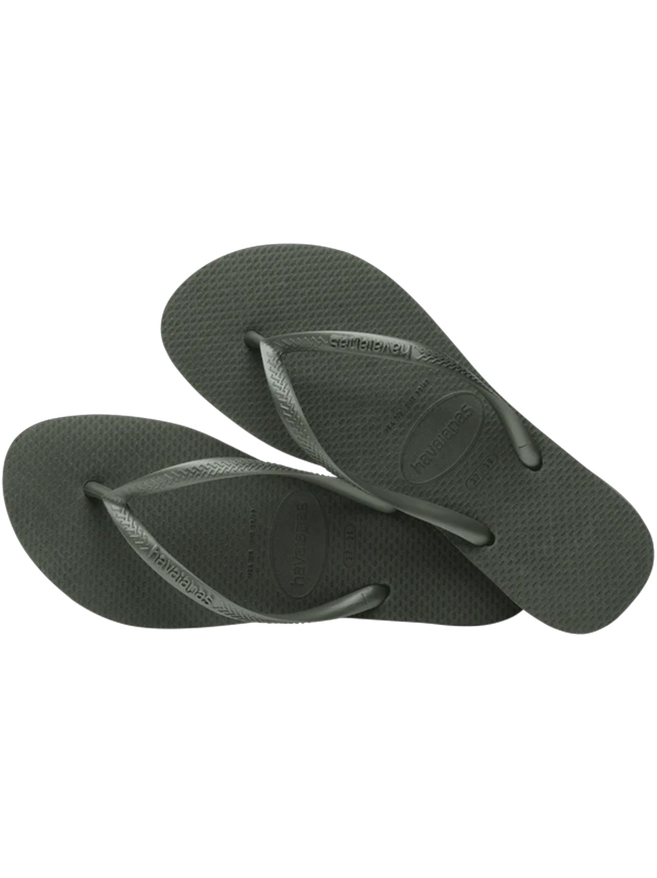 Womens Rose Green Slim Slide