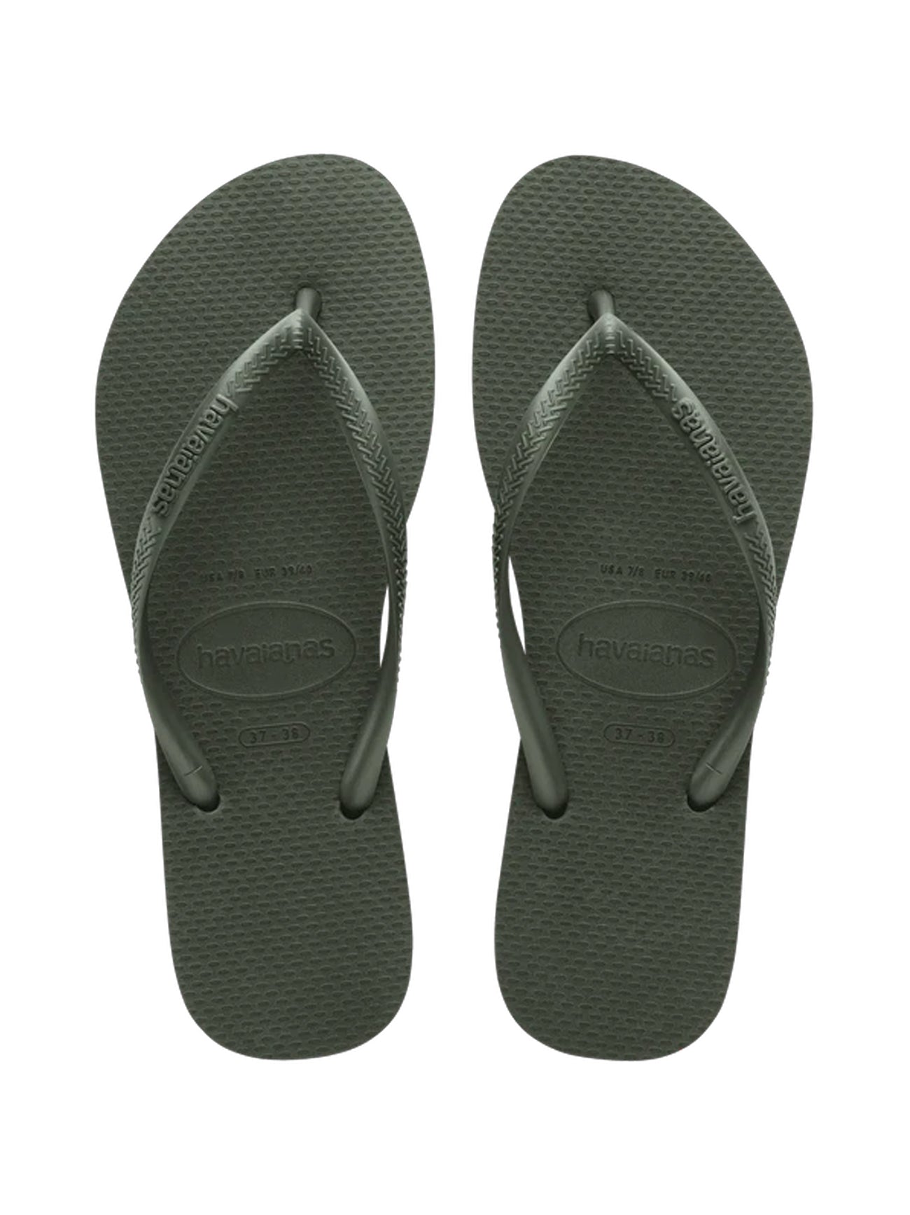 Womens Rose Green Slim Slide