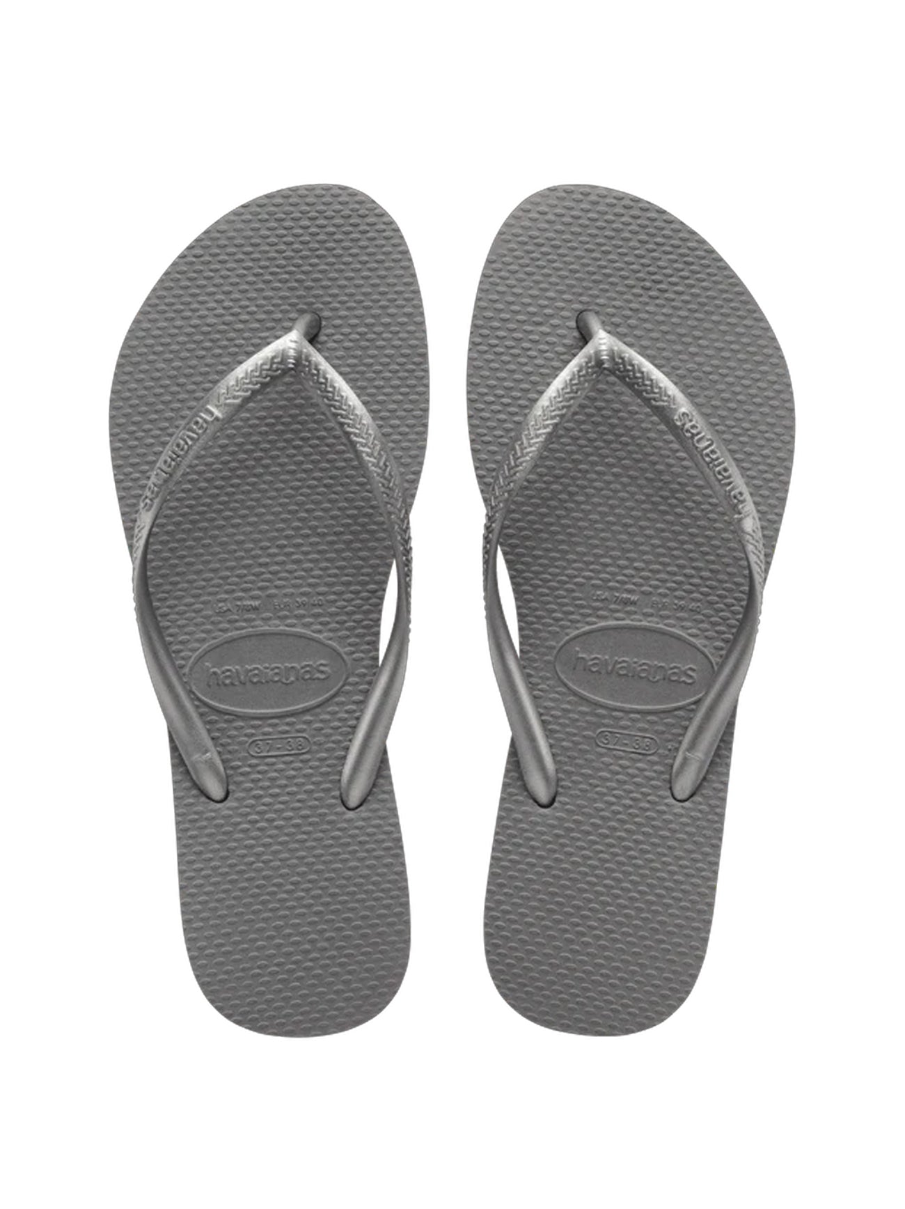 Womens Steel Grey Slim Slide