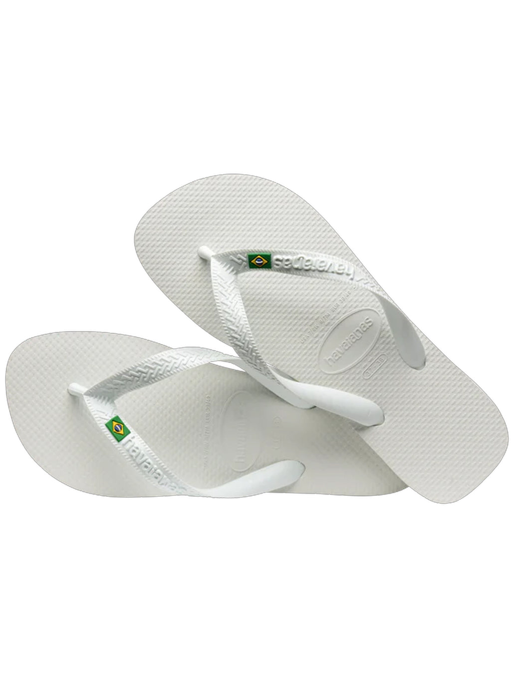 Mens White Brasil Slide