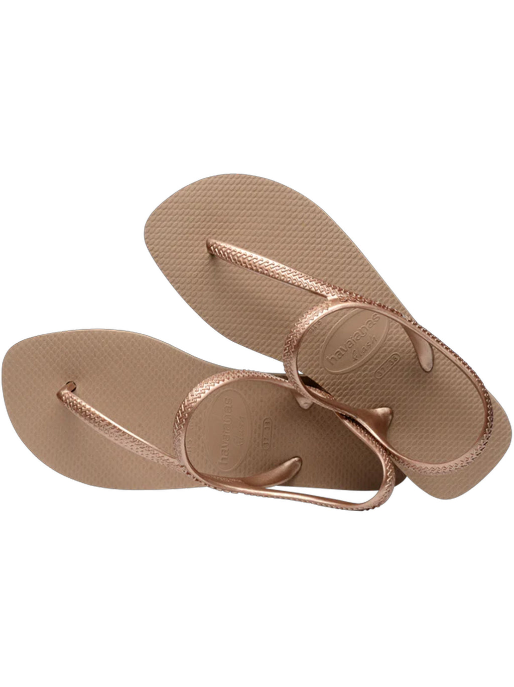 Womens Rose Gold Urban Flash Flip Flop