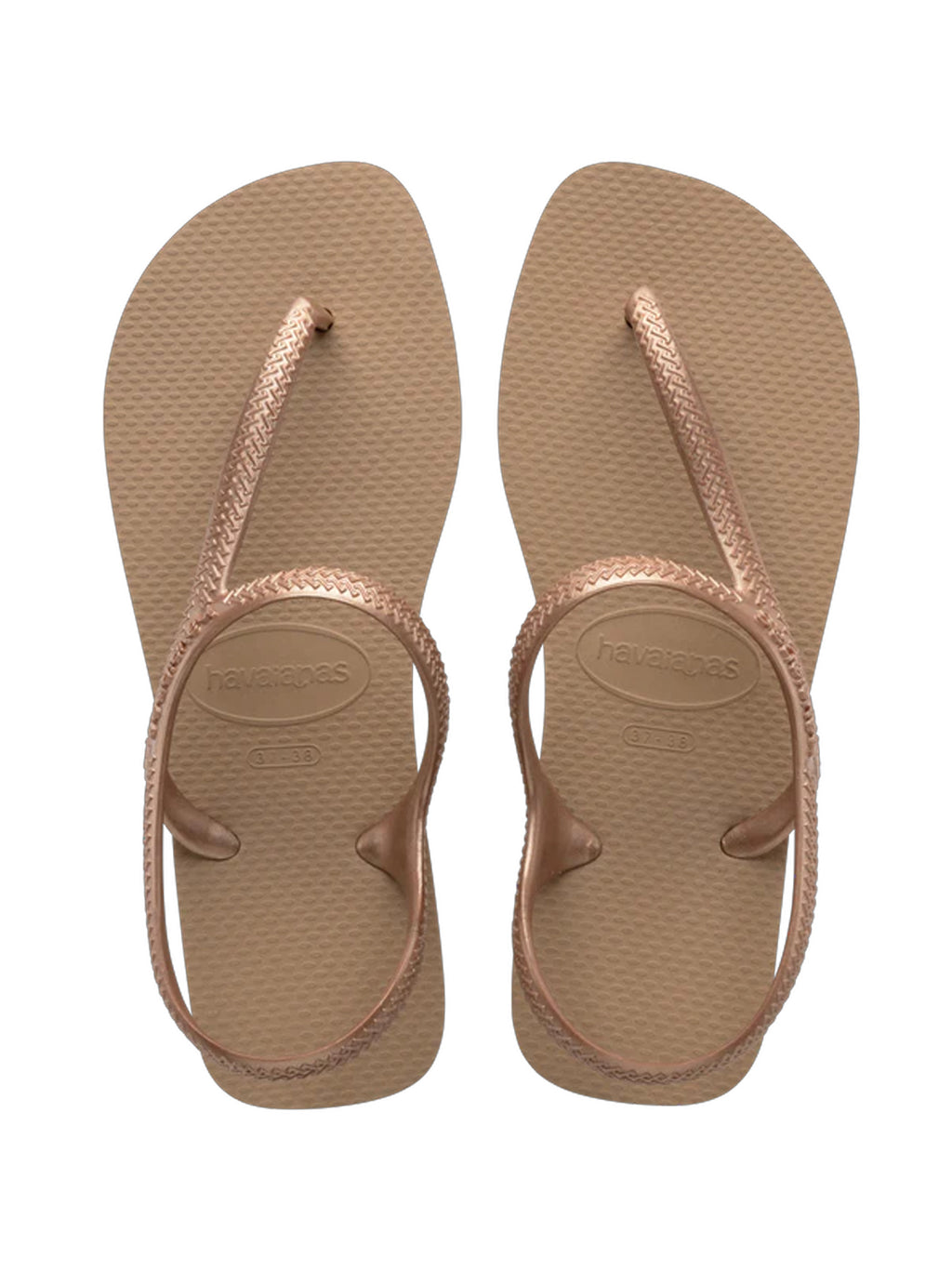 Womens Rose Gold Urban Flash Flip Flop