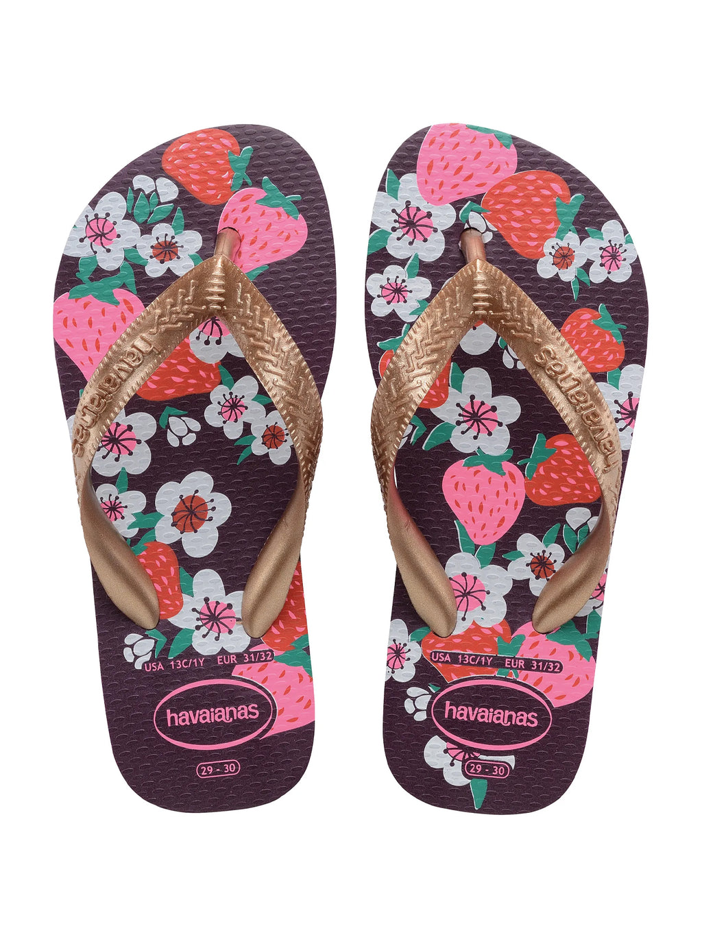 Womens Blue Flores Flip Flop
