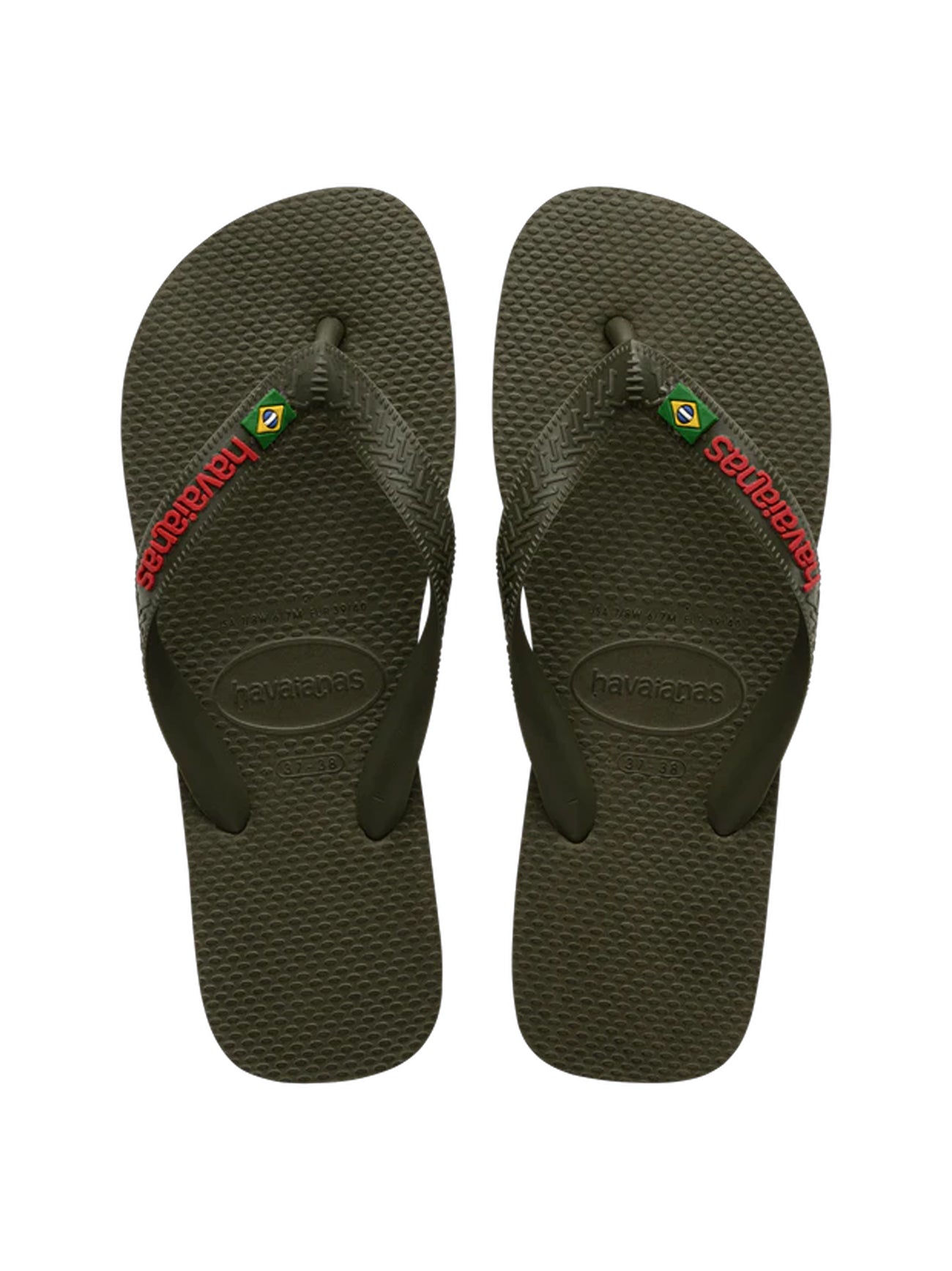 Unisex Green Logo Brasil Slide
