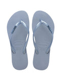 Unisex Metallic Blue Slim Logo Flip Flop