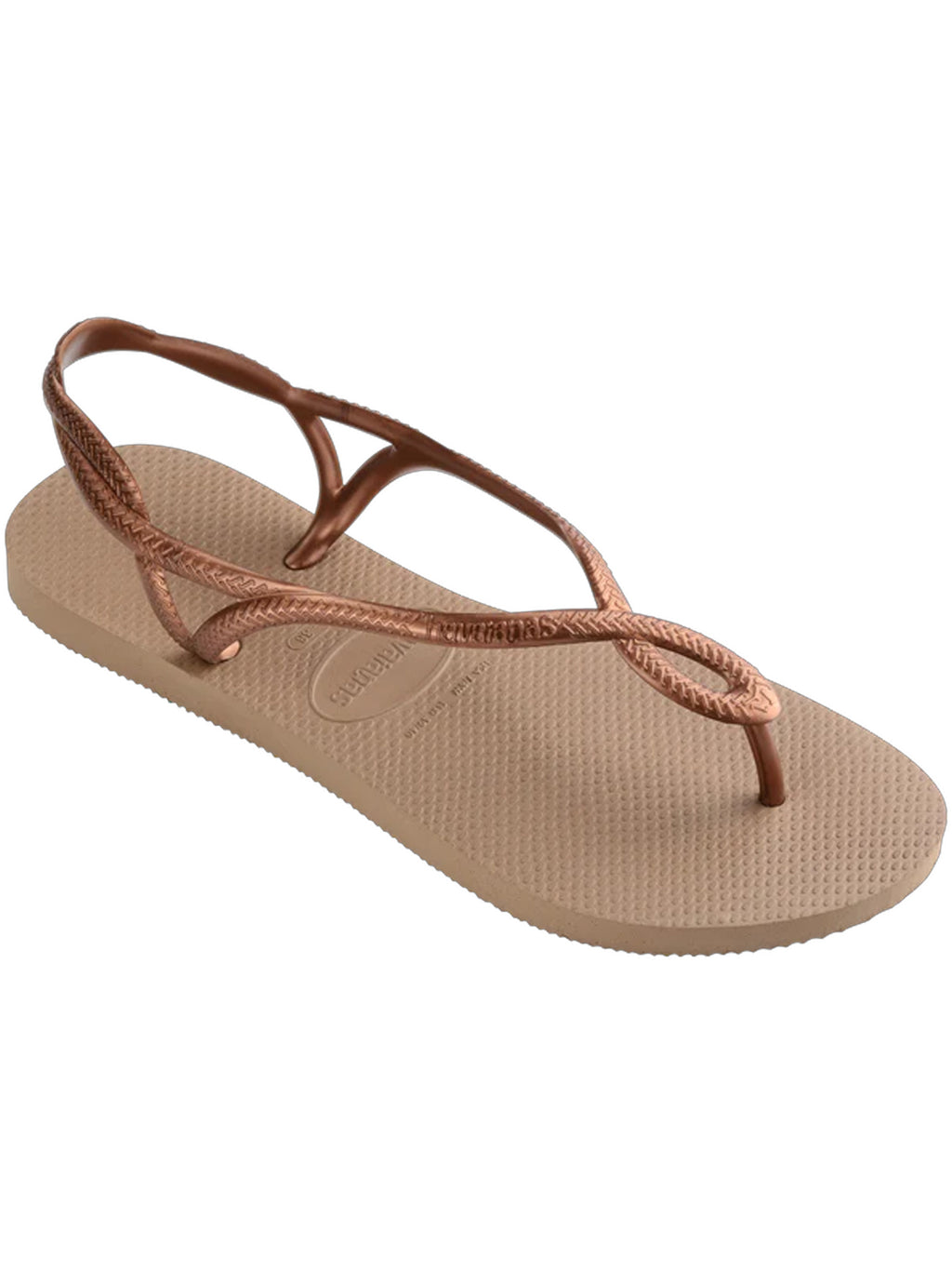 Womens Rose Gold Luna Flip Flop