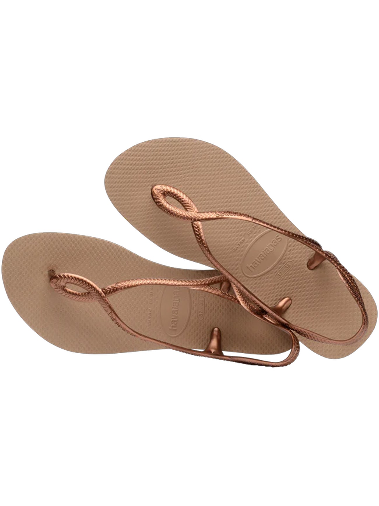 Womens Rose Gold Luna Flip Flop
