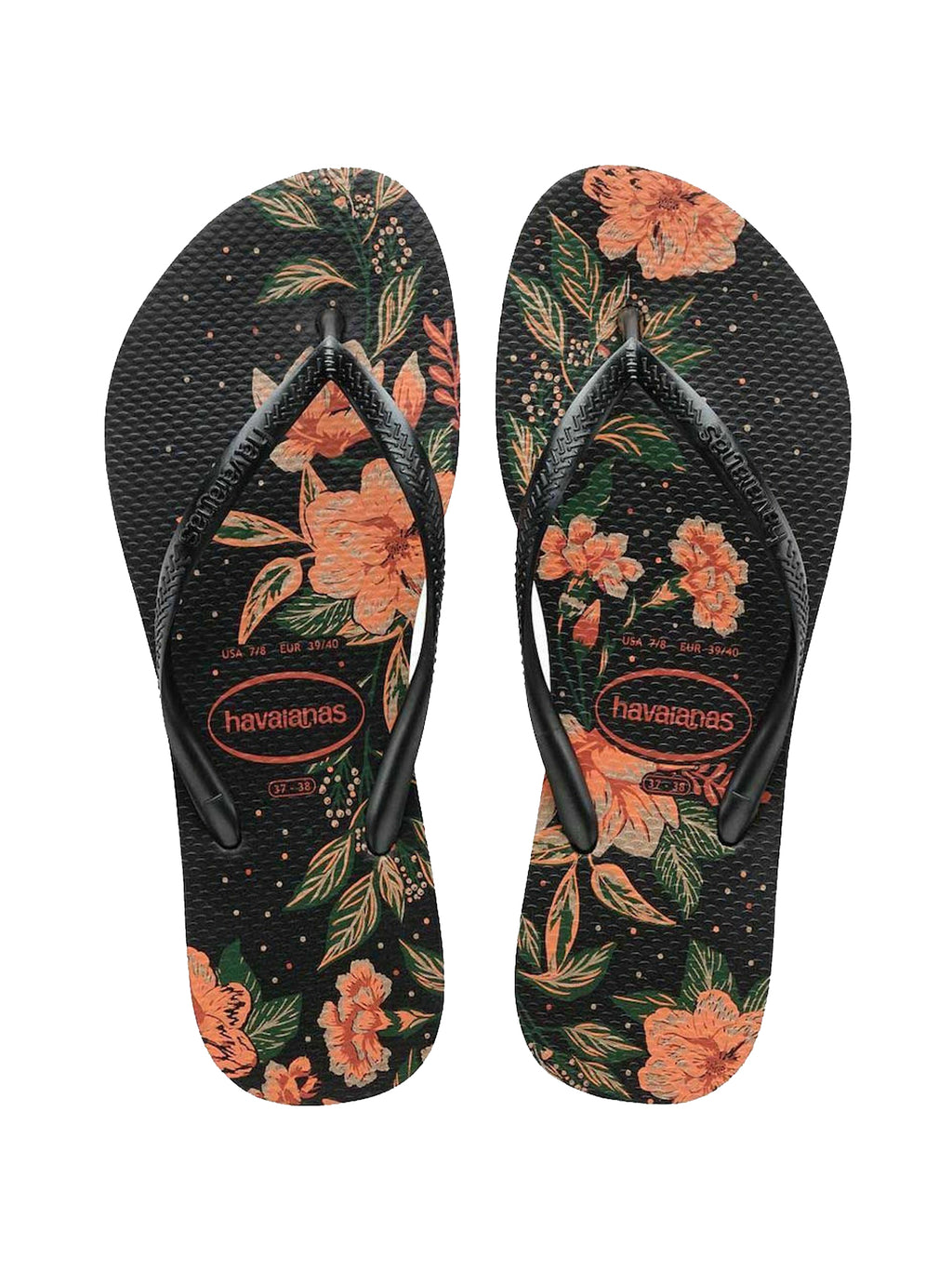Unisex Black Grey Organic Slim Flip Flop