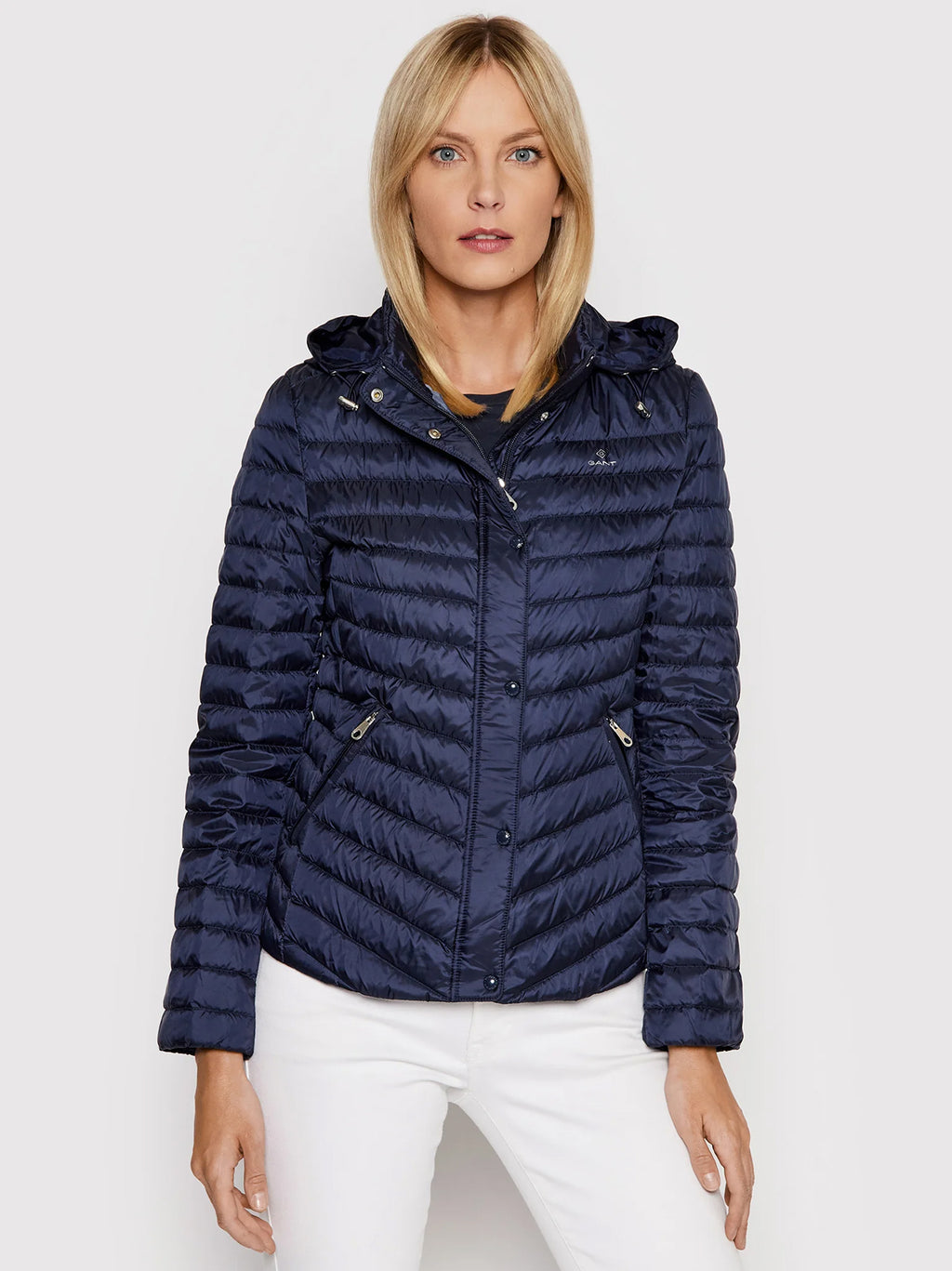 Womens Evening Blue Light Down Jacket