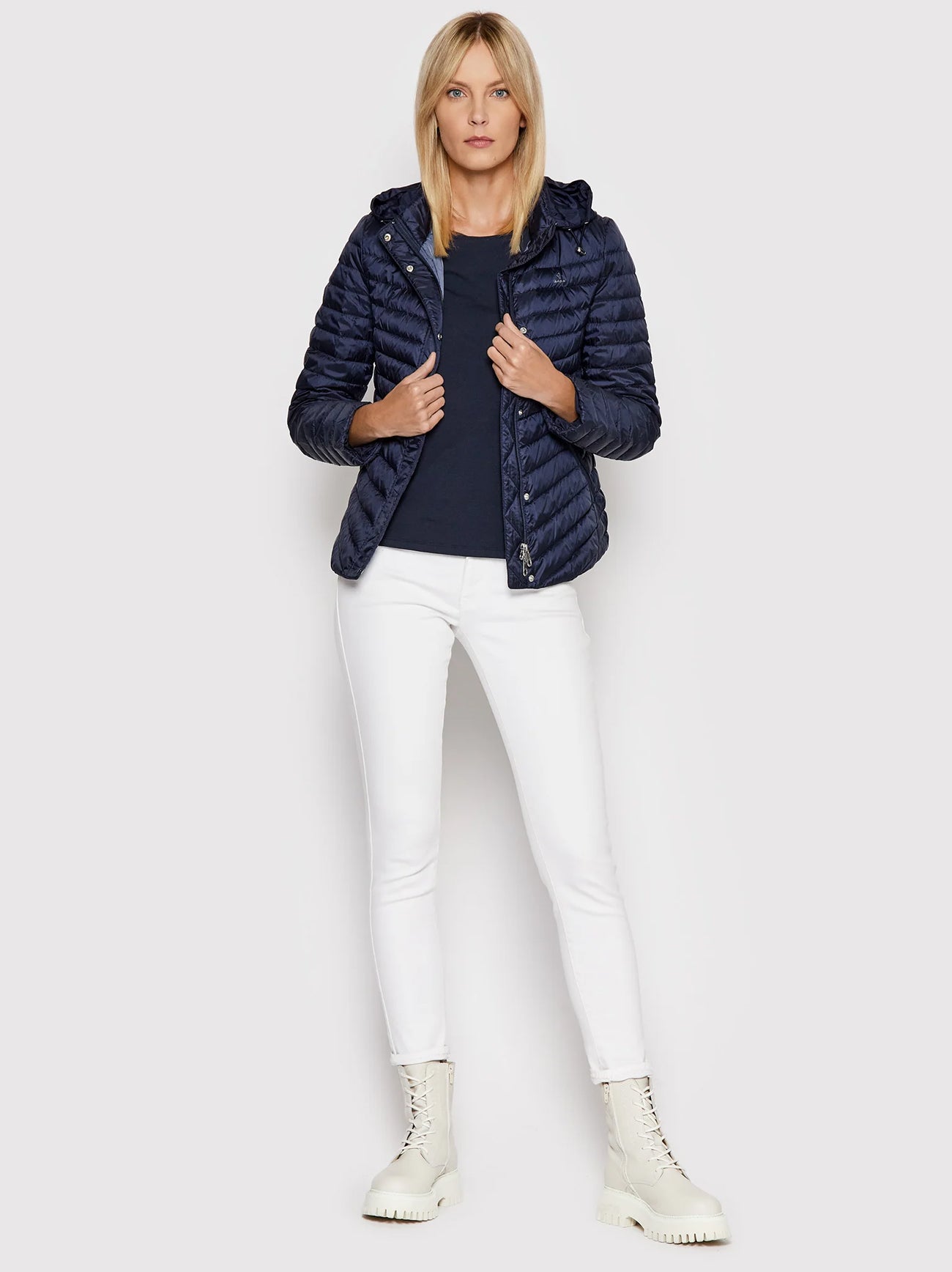 Womens Evening Blue Light Down Jacket