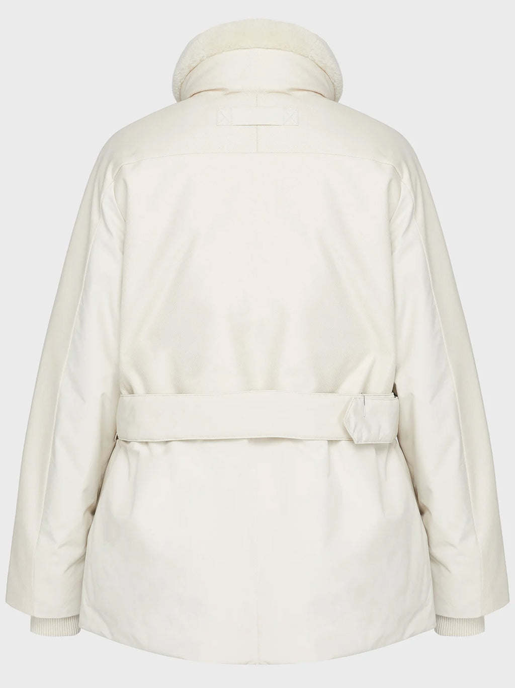 Womens Putty Blocked Down Short Parka