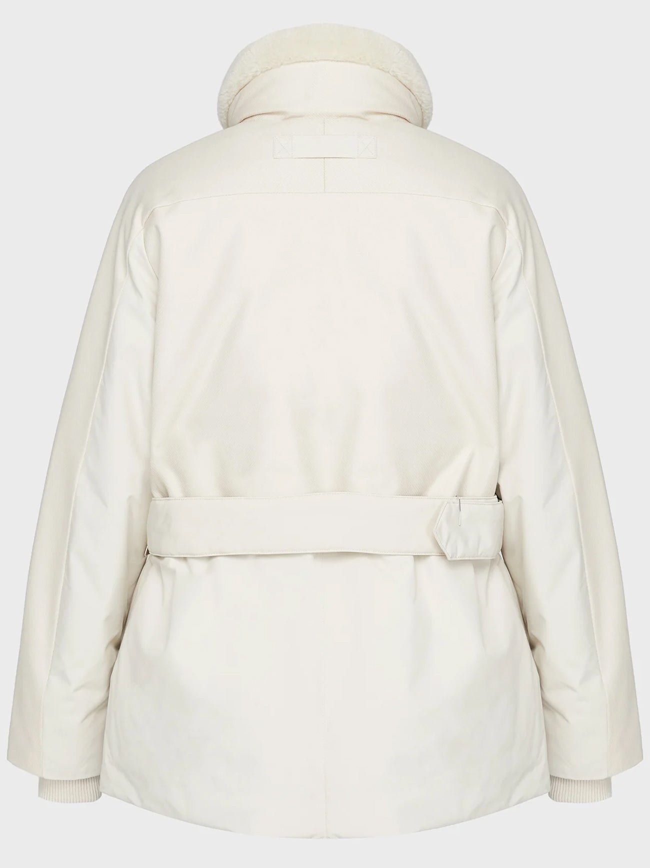 Womens Putty Blocked Down Short Parka