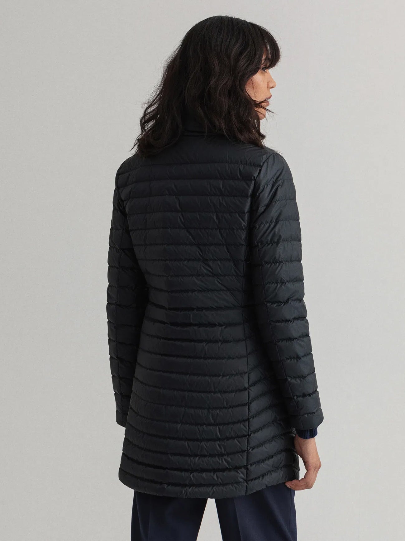 Womens Black Light Down Coat