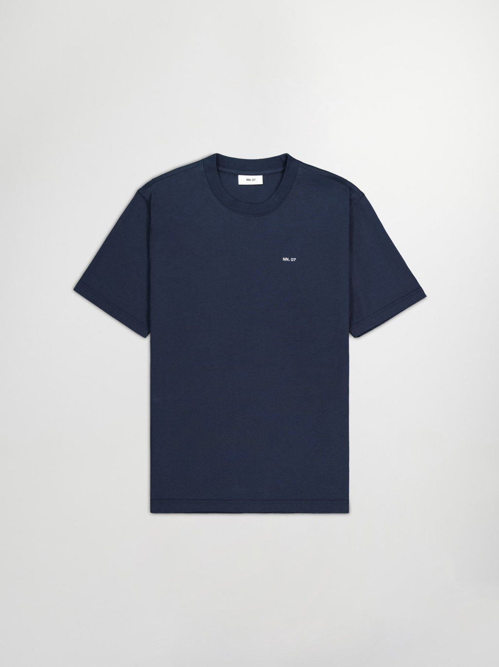 Mens Navy Blue Adam Casual Logo Pima T-Shirt