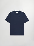 Mens Navy Blue Adam Casual Logo Pima T-Shirt