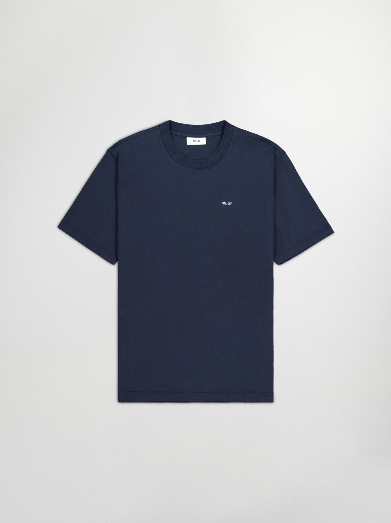Mens Navy Blue Adam Casual Logo Pima T-Shirt