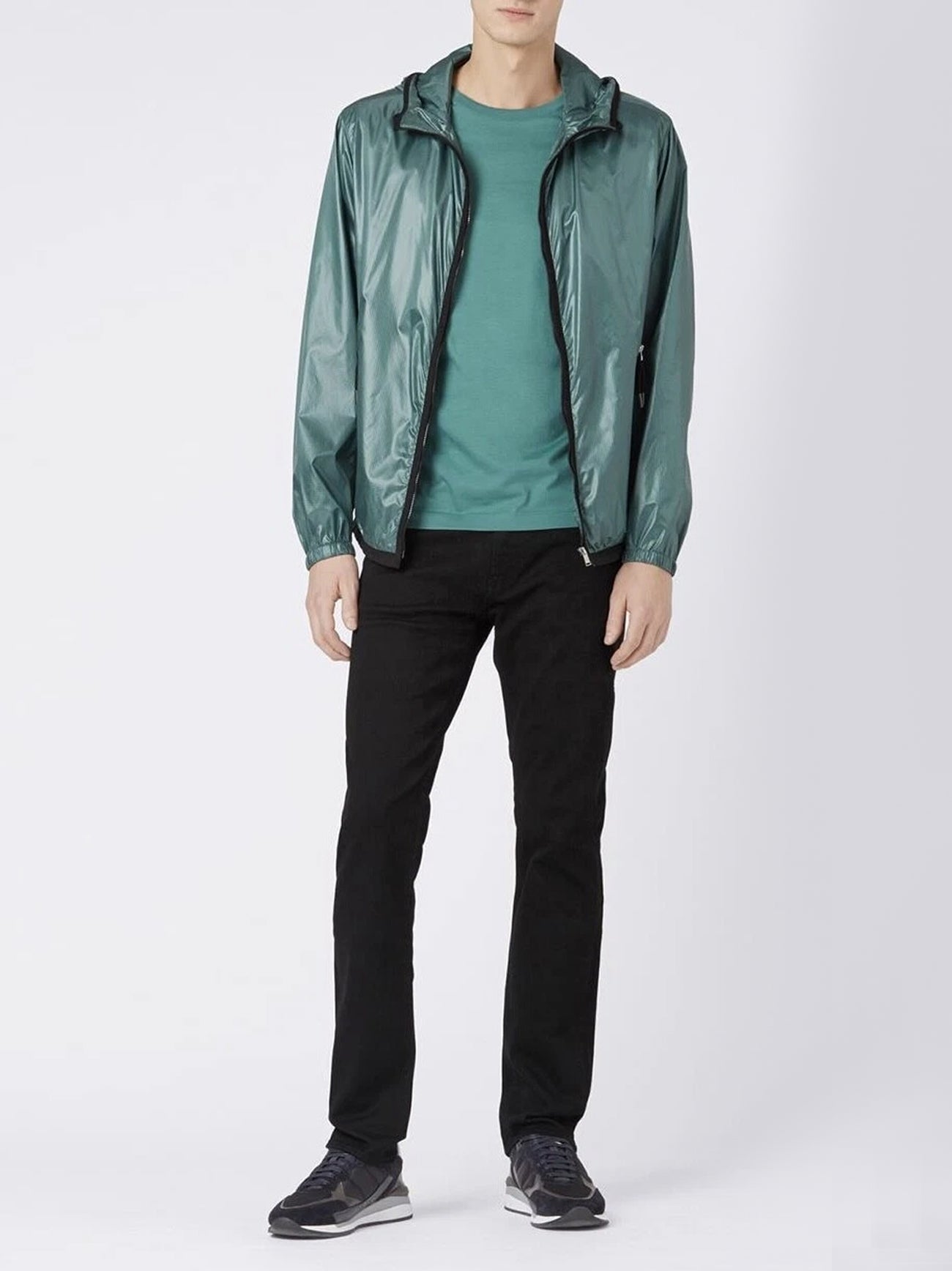 Mens Black Maine Regular Fit Jean