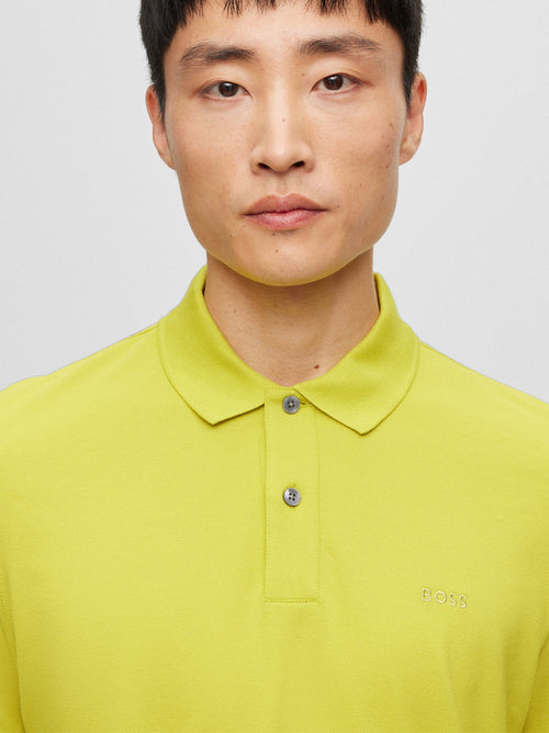 Mens Bright Green Pallas Polo Shirt