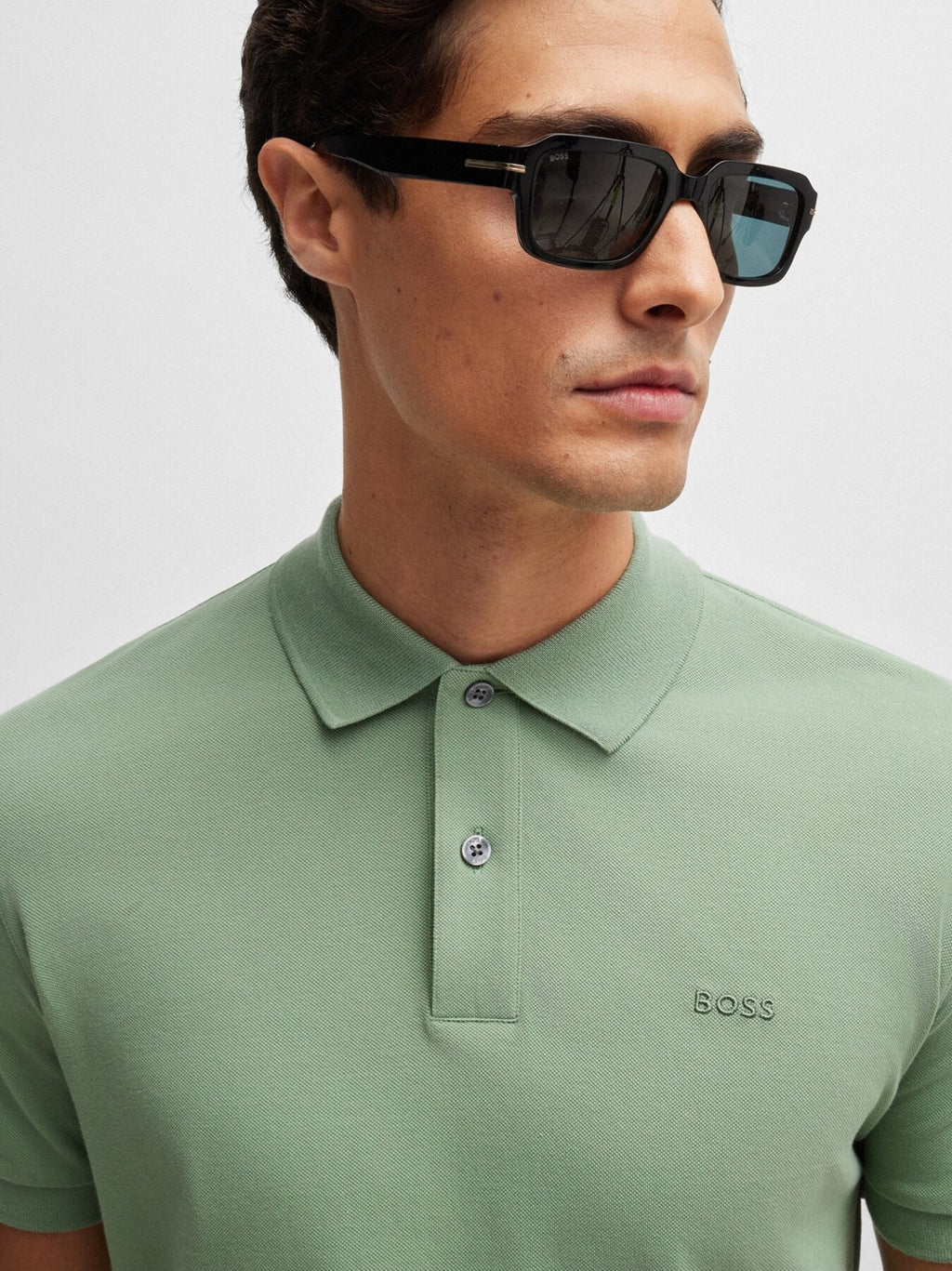 Mens Open Green Pallas Polo Shirt