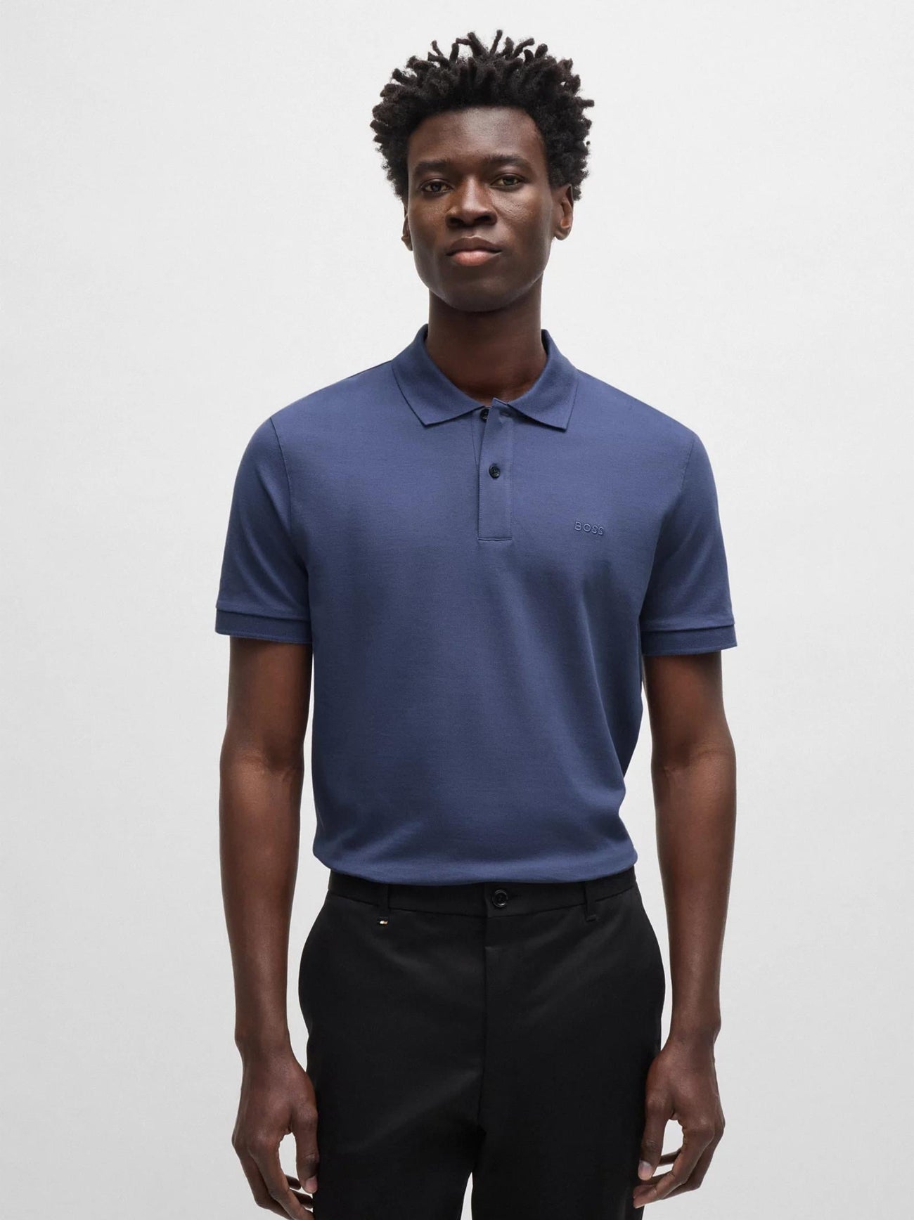 Mens Navy Pallas Polo Shirt