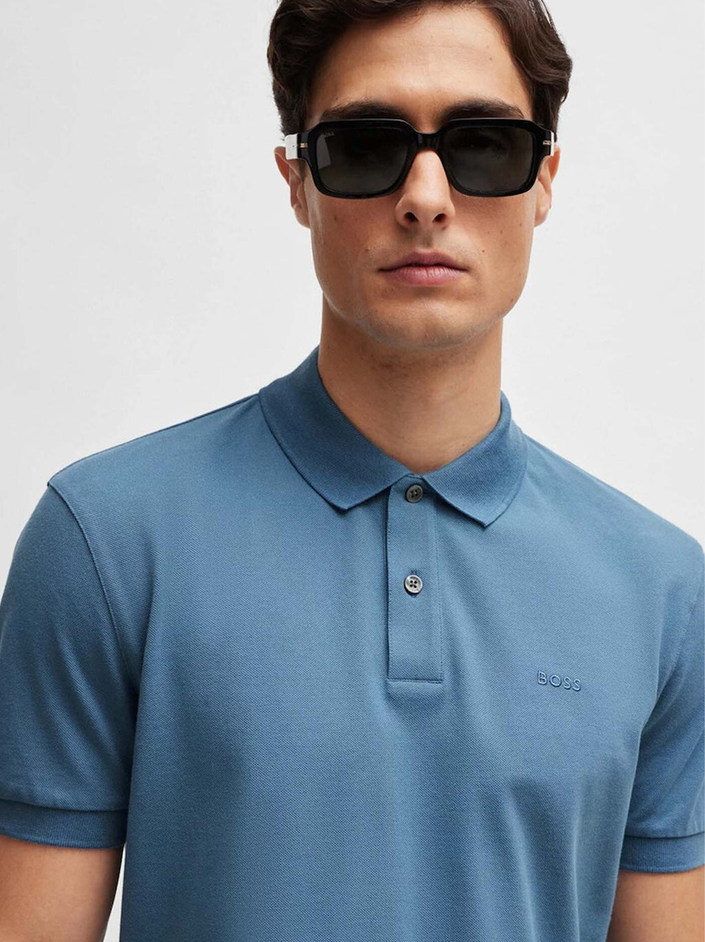 Mens Light Pastel Blue Pallas Polo Shirt
