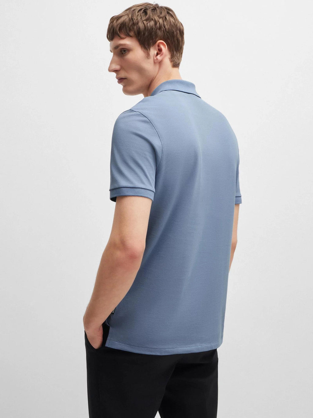 Mens Open Blue Pallas Polo Shirt