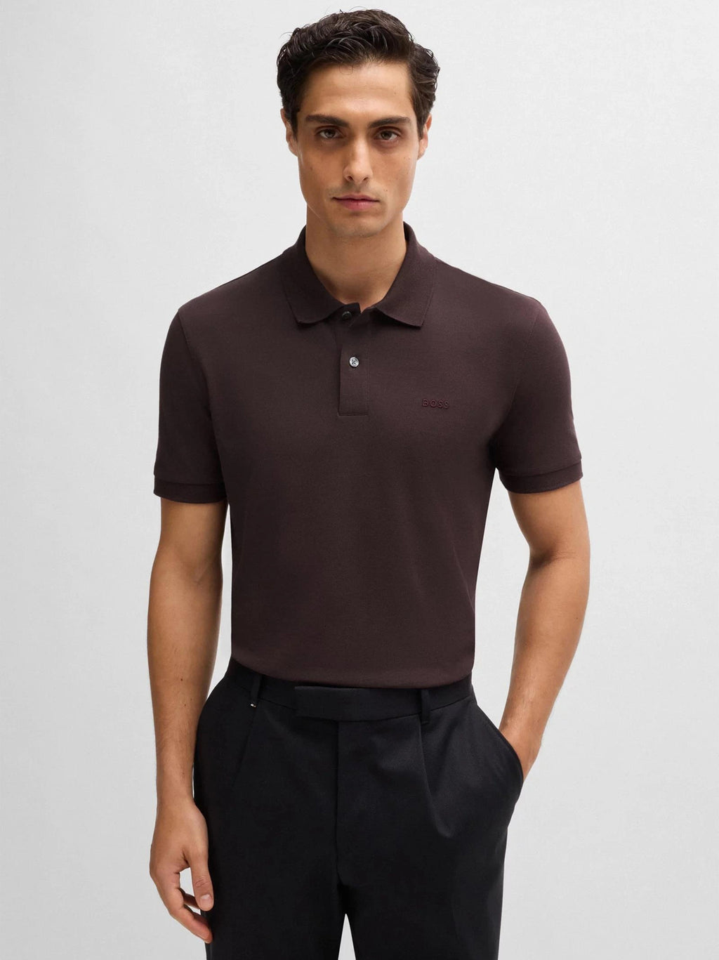 Mens Open Red Pallas Polo Shirt