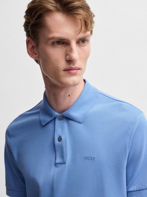 Mens Bright Blue Pallas Polo Shirt