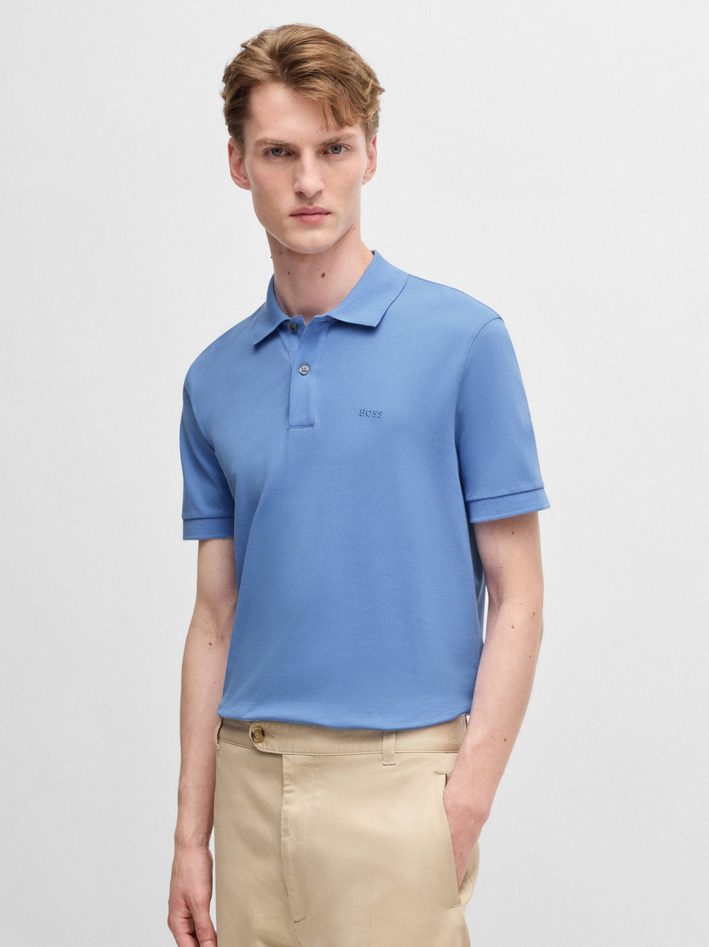 Mens Bright Blue Pallas Polo Shirt