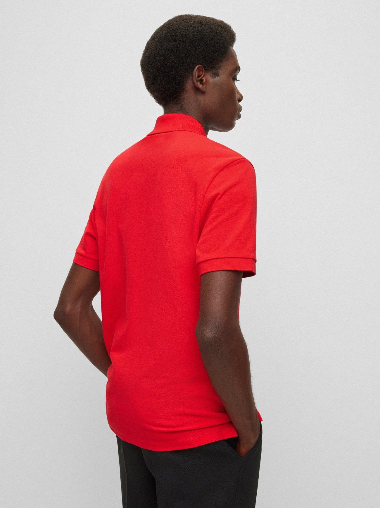Mens Medium Red Pallas Polo Shirt