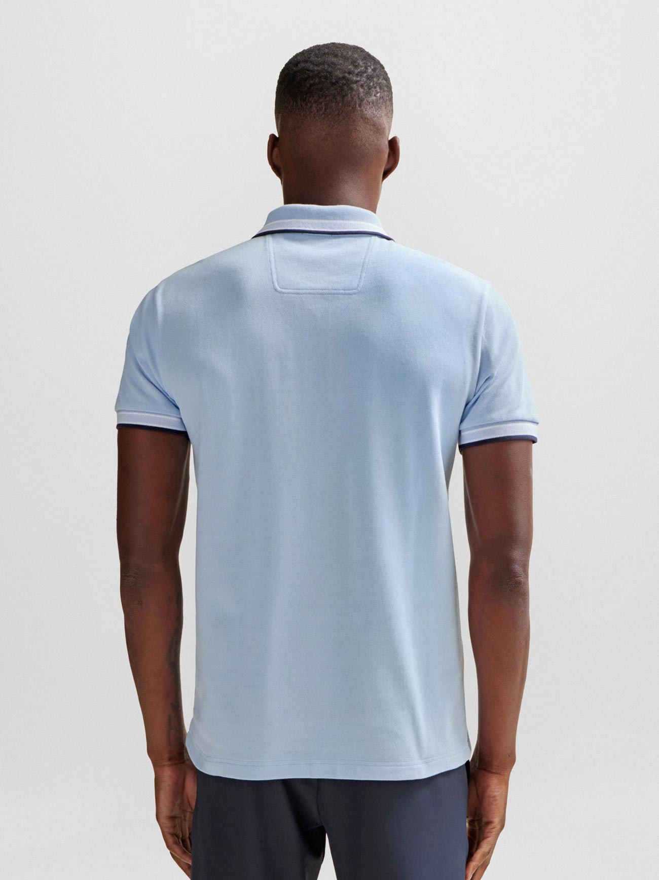 Mens Light Pastel Blue Paddy Polo Shirt
