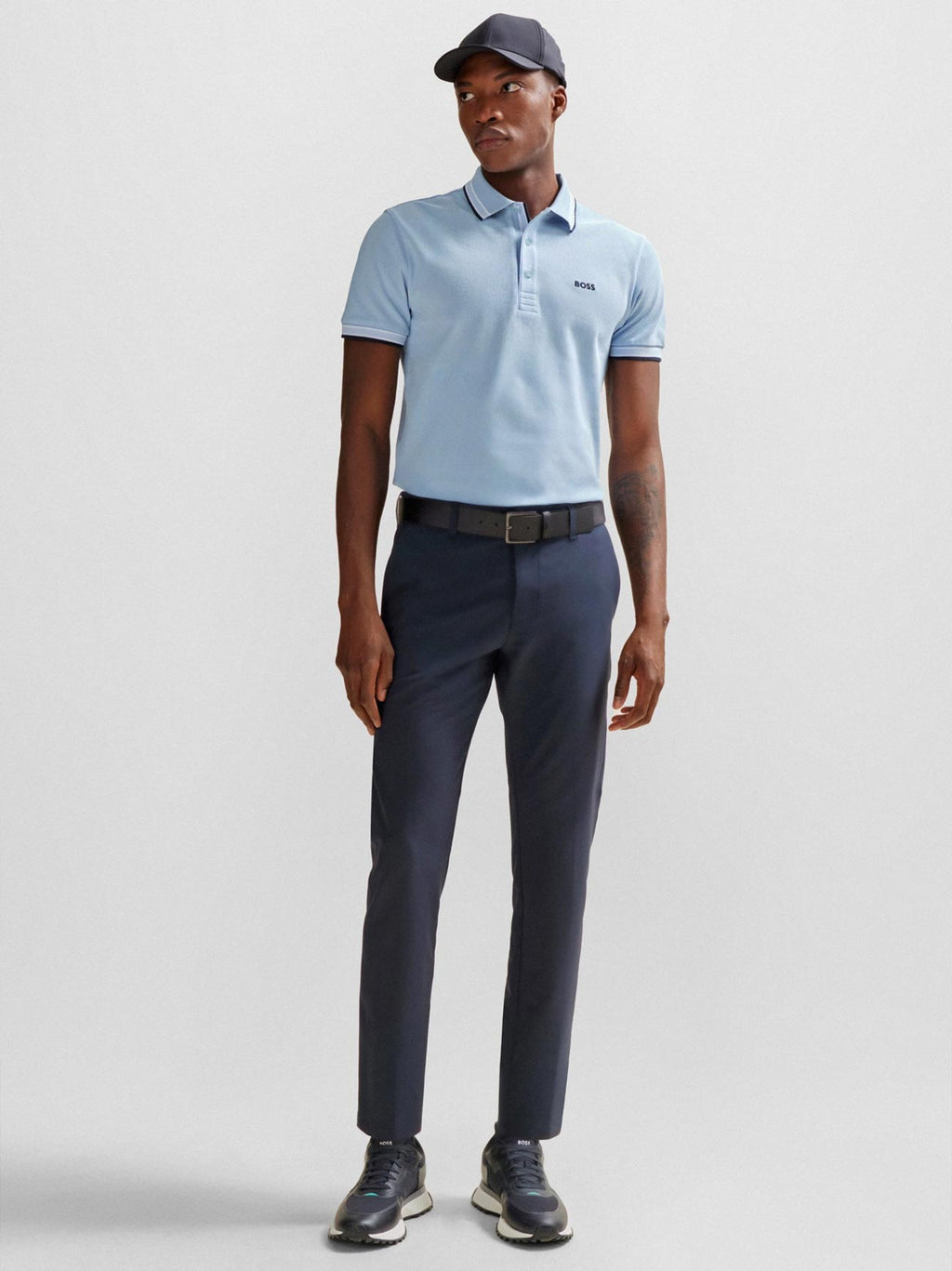 Mens Light Pastel Blue Paddy Polo Shirt