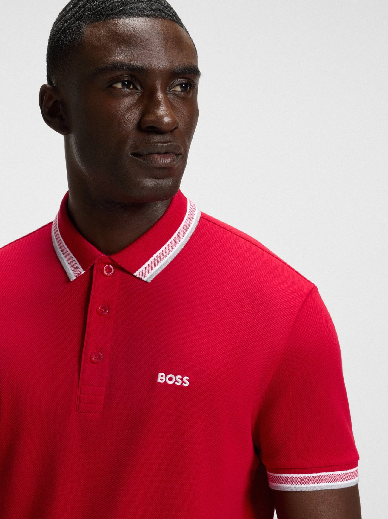 Mens Medium Red Paddy Polo Shirt