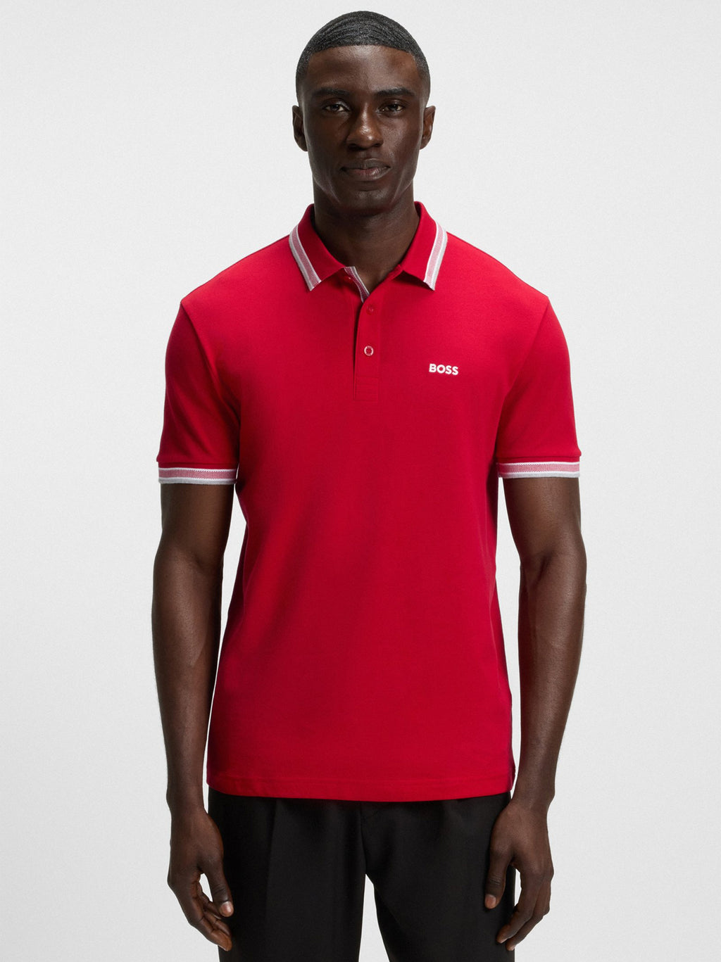 Mens Medium Red Paddy Polo Shirt