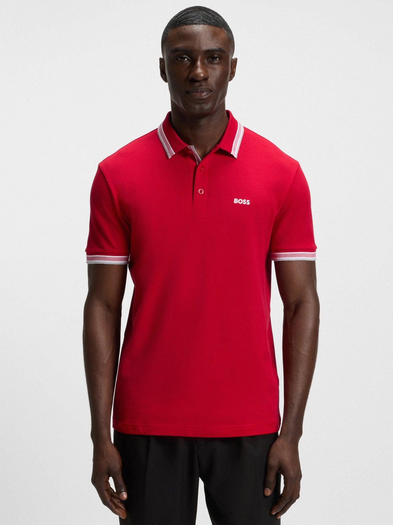 Mens Medium Red Paddy Polo Shirt