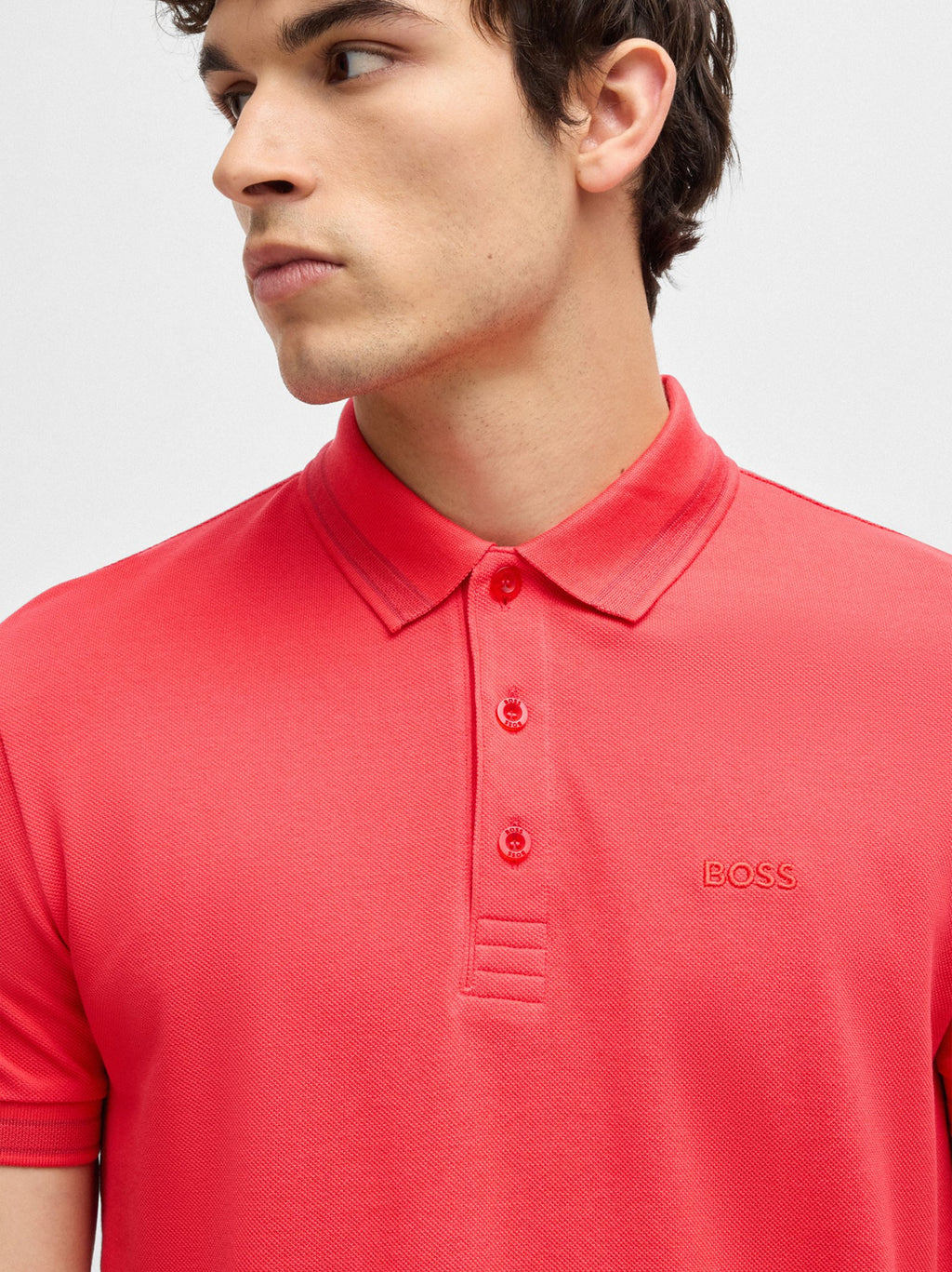 Mens Open Red Paddy Polo Shirt