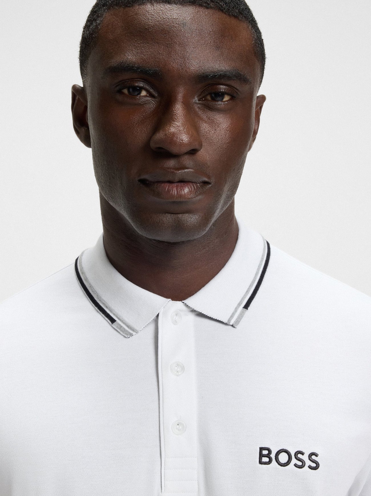 Mens White Paddy Pro Polo Shirt